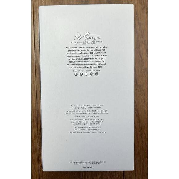 2024 Hallmark Keepsake Ornament Club North Pole Miniature Display Stand NEW - Picture 2 of 5